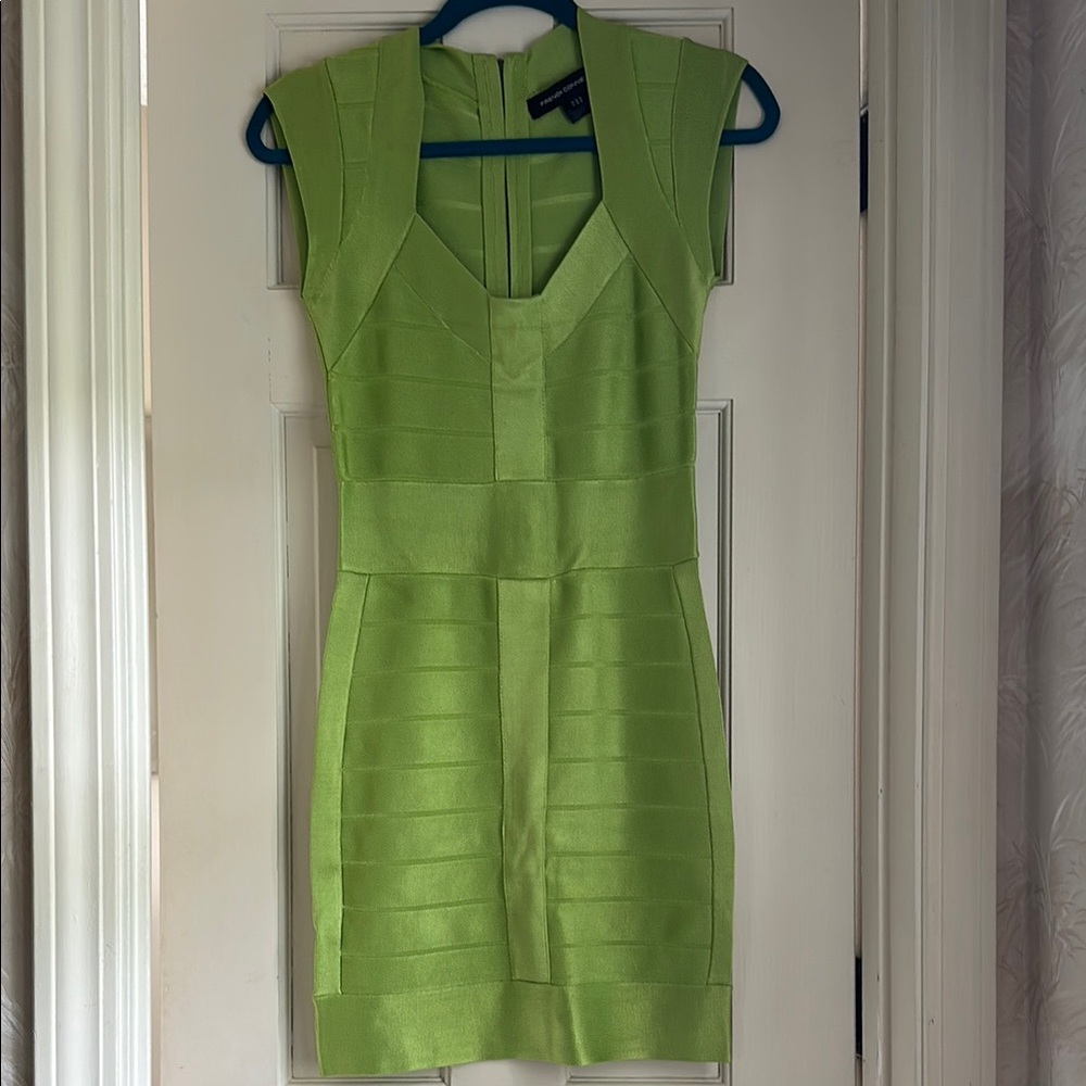 Elegant Green Bandage Dress